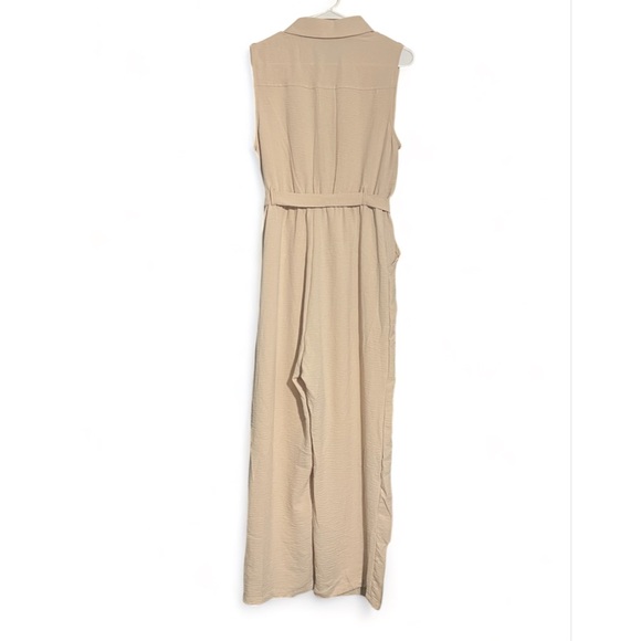 PIE IN THE SKY Casual Jumpsuit with Long and Wide Pants with Buttons for Women L - Picture 4 of 10